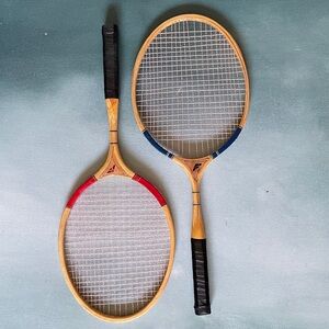 Vintage Badminton Racquets Laminated Wood